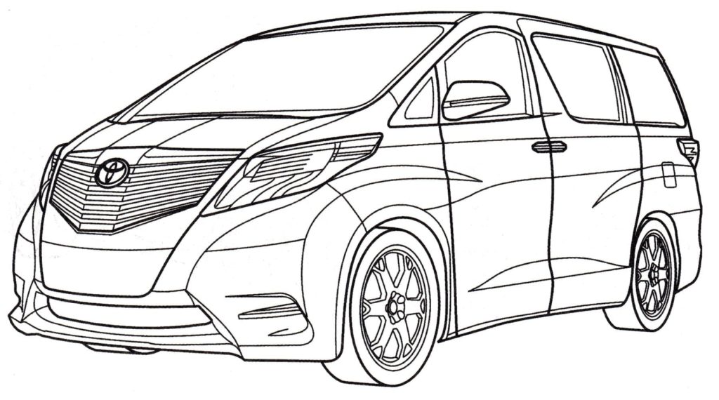 Desenhos de Toyota para colorir