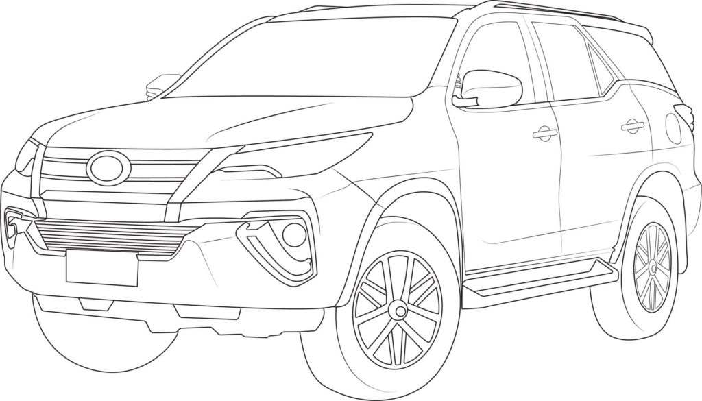 Desenhos de Toyota para colorir