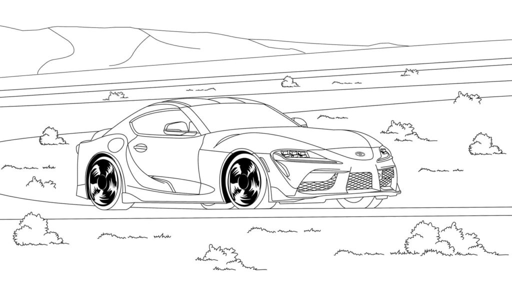 Toyota Coloring Pages