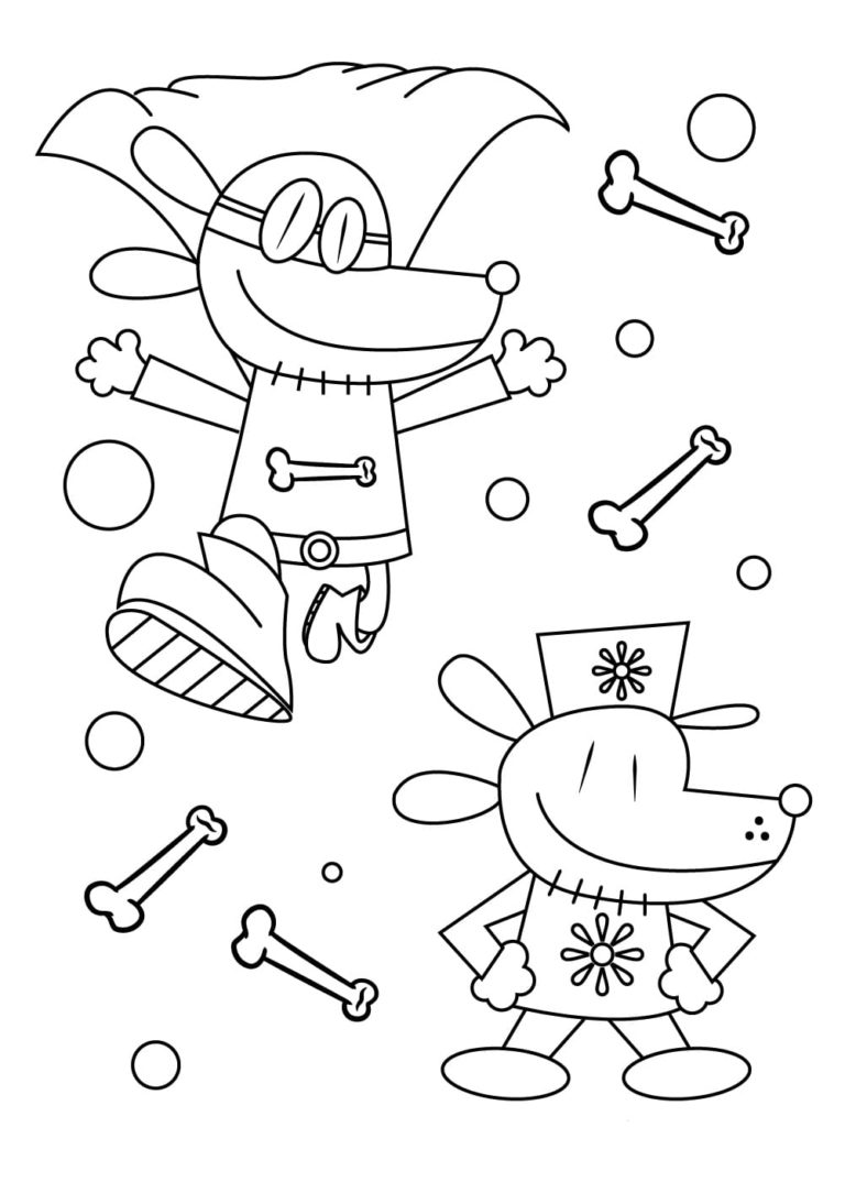 Dog Man Coloring Pages | Free Coloring Pages