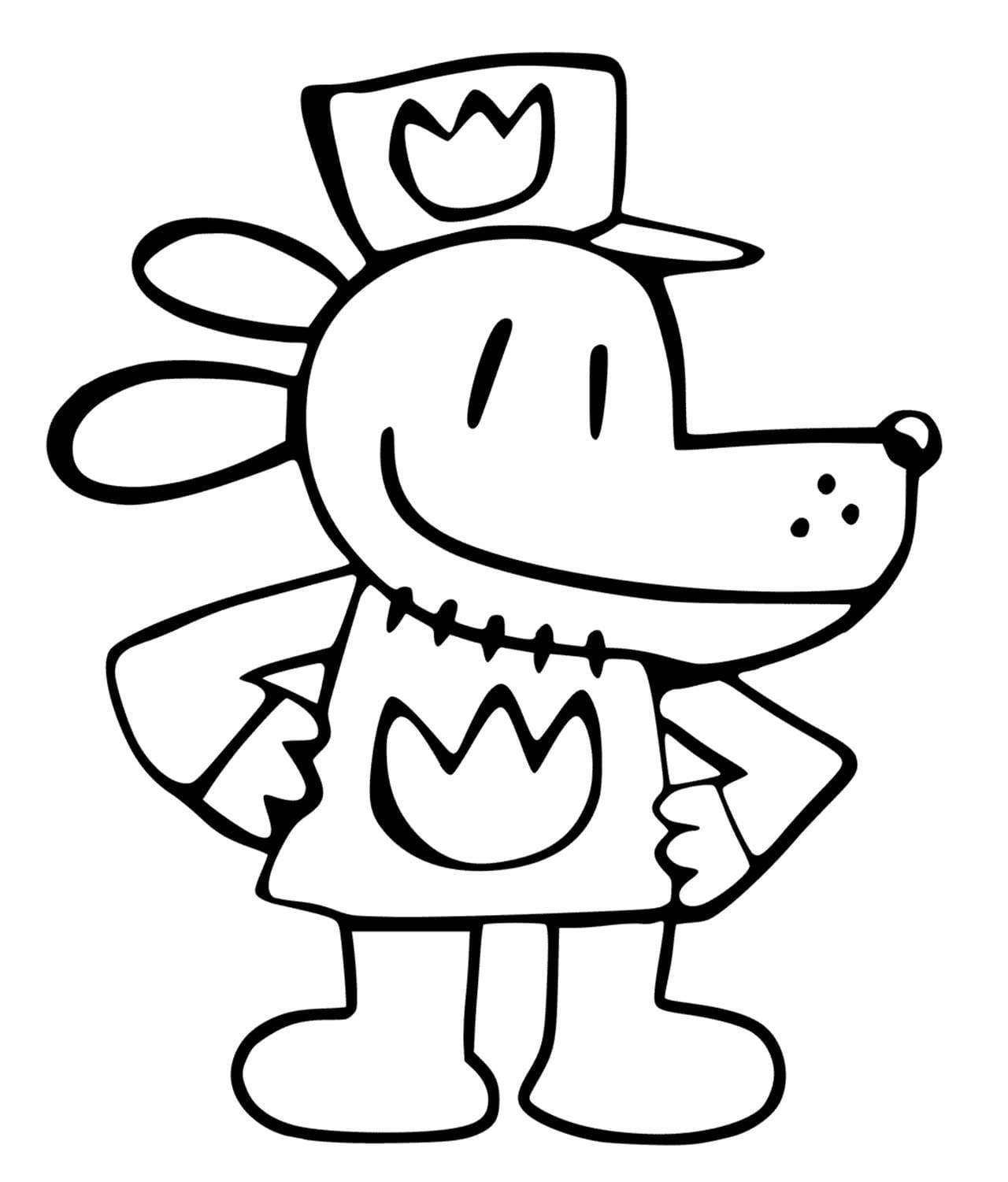 Dog Man Coloring Pages Free Coloring Pages