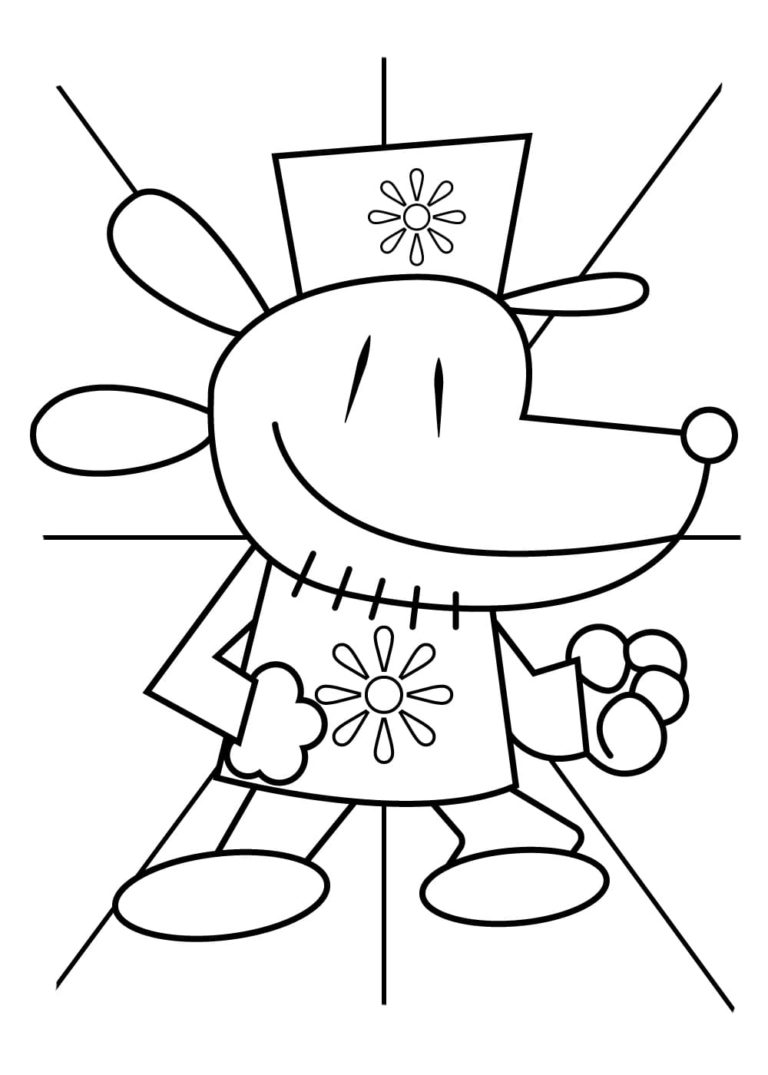 Petey Dog Man Pages Coloring Pages