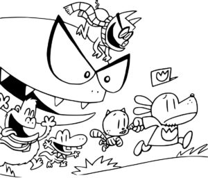 Dog Man Coloring Pages | Free Coloring Pages