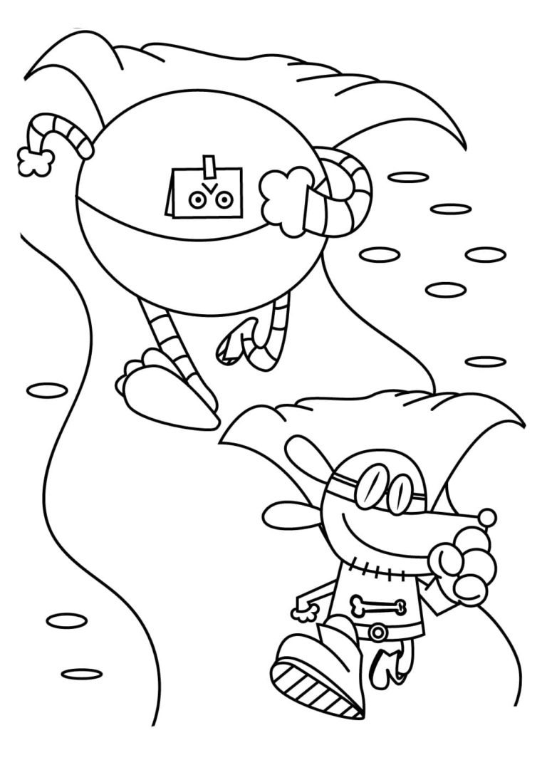 Dog Man Coloring Pages | Free Coloring Pages