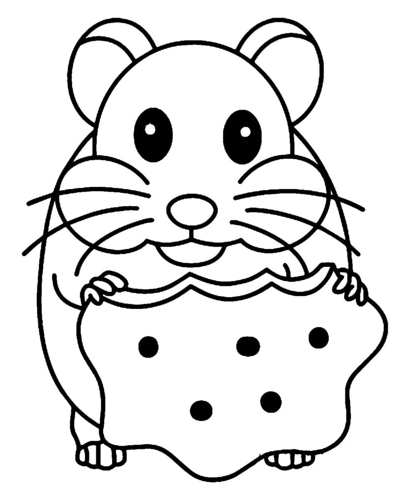 Dibujos de Hamster para colorear