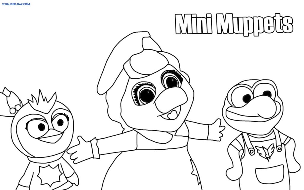 Ausmalbilder Muppet Babies