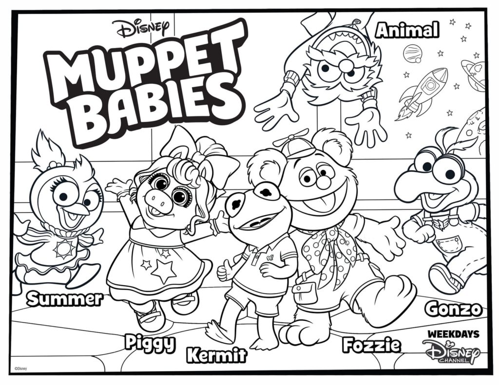 Ausmalbilder Muppet Babies