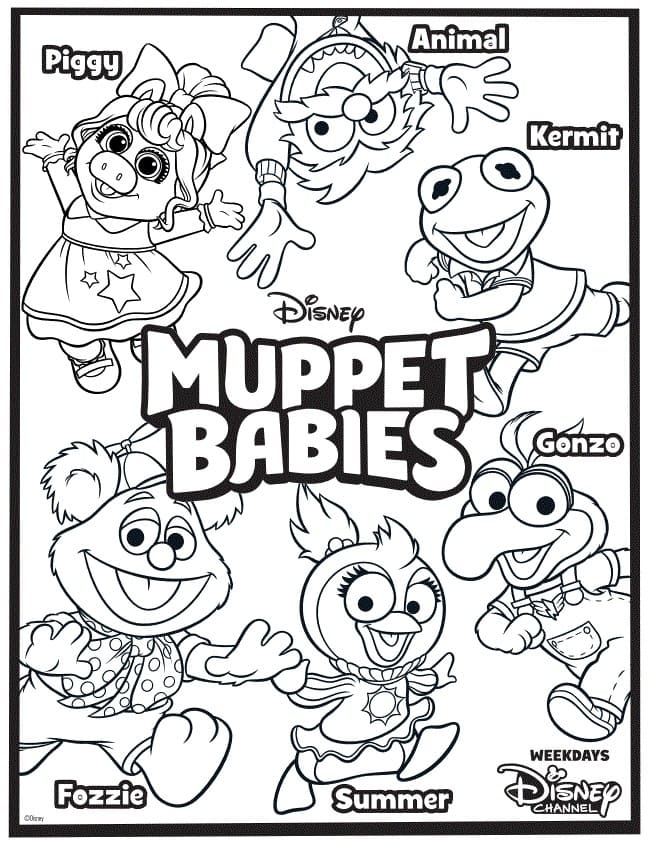 Dibujos de Muppet Babies para colorear