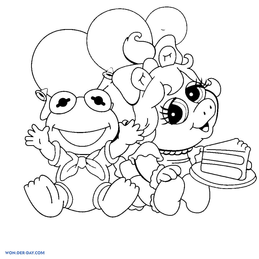 Desenhos de Muppet Babies para colorir
