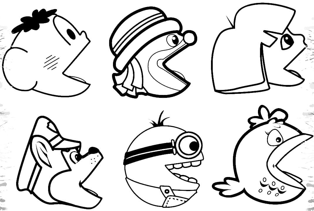 Desenhos de Jogo Pacman 3 para Colorir e Imprimir 