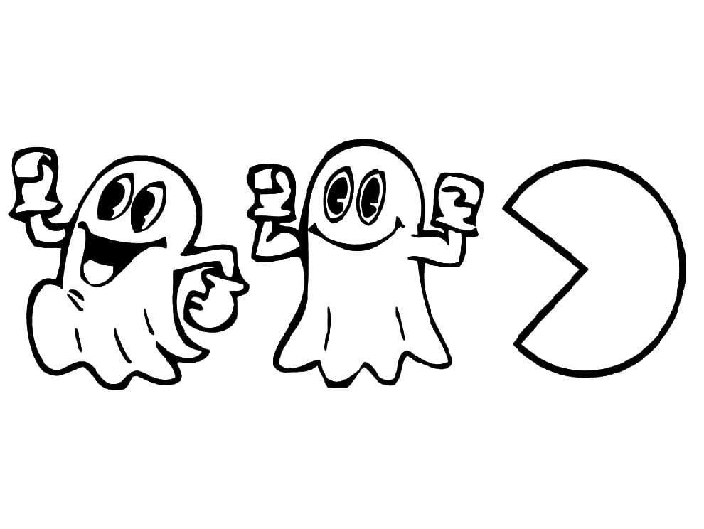 Pac Man Coloring Pages