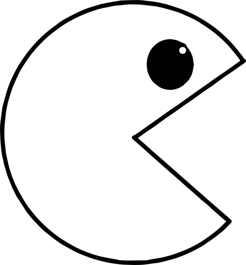 Pac Man Coloring Pages