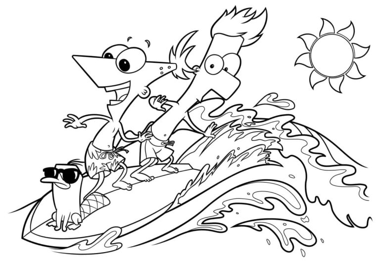 Phineas And Ferb Coloring Pages 