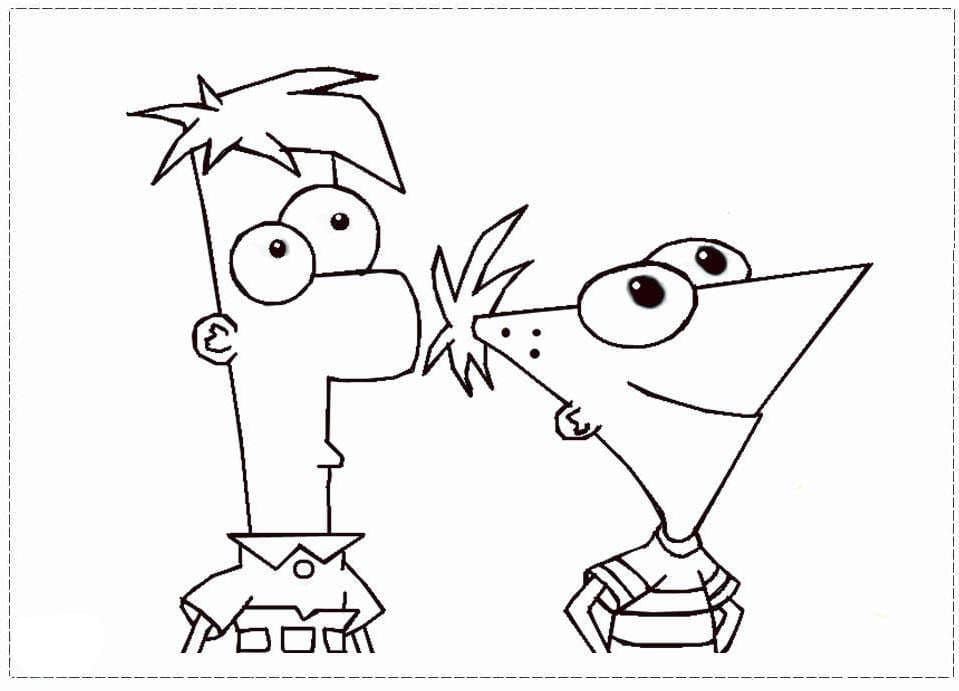 Ausmalbilder Phineas und Ferb