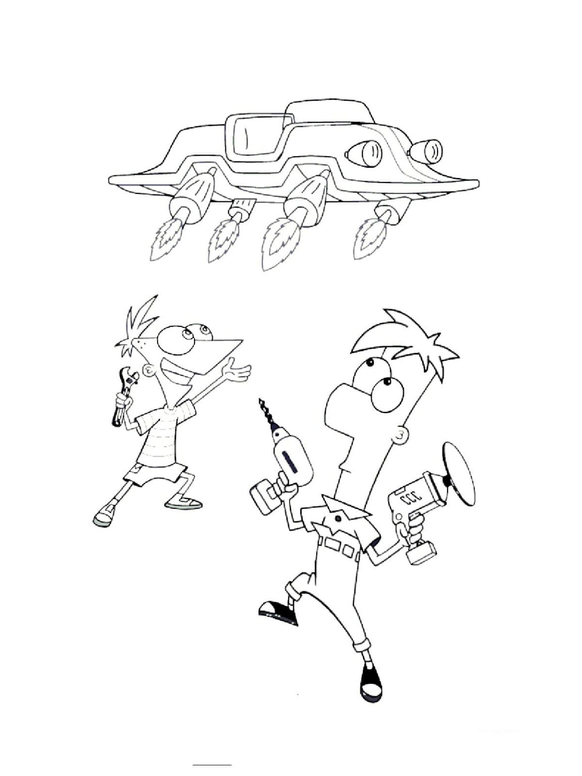 Phineas and Ferb Coloring Pages | Free Coloring Pages