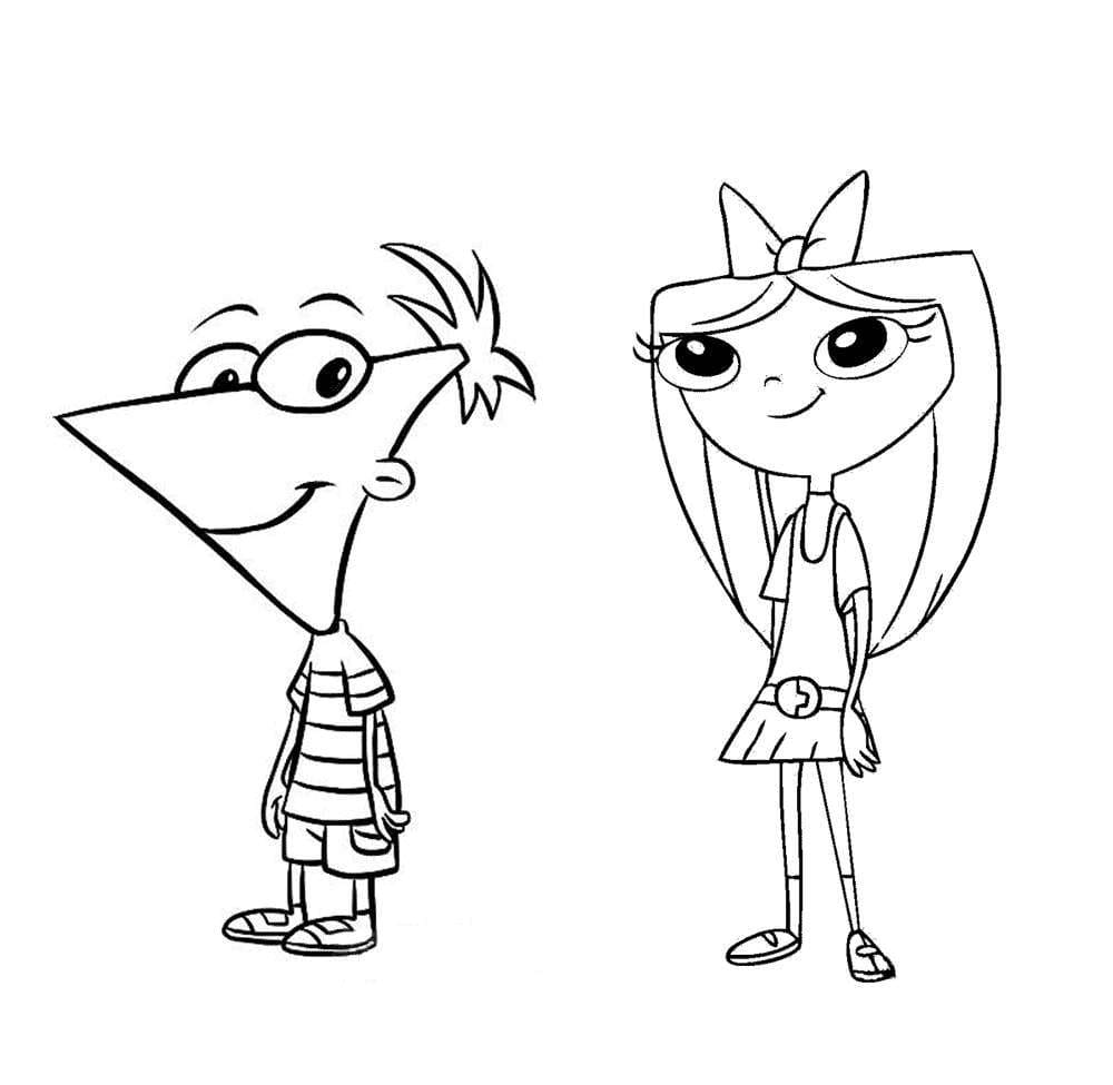 Ausmalbilder Phineas und Ferb