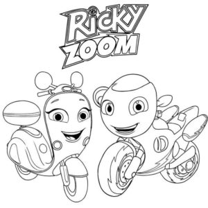 ricky zoom coloring pages coloring pages for kids