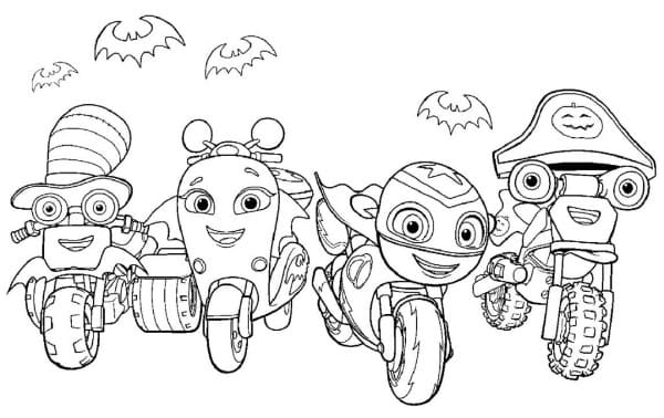 Ricky Zoom Coloring Page  Kids N Fun Com 11 Coloring Pages Of Ricky