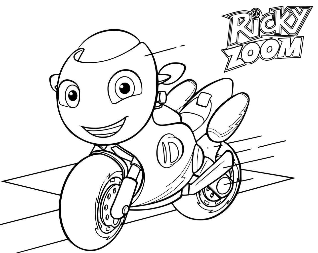 Ricky Zoom Coloring Pages  Coloring Pages for Kids