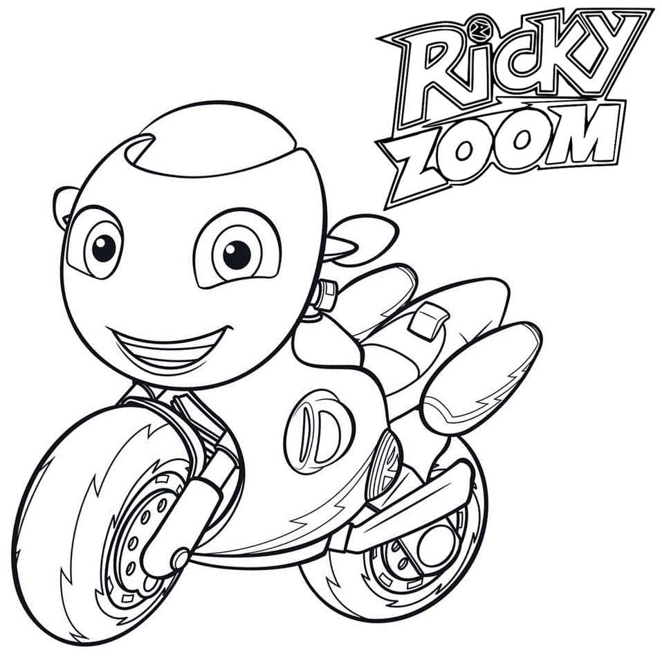 Ausmalbilder Ricky Zoom  9 Malvorlagen für Kinder