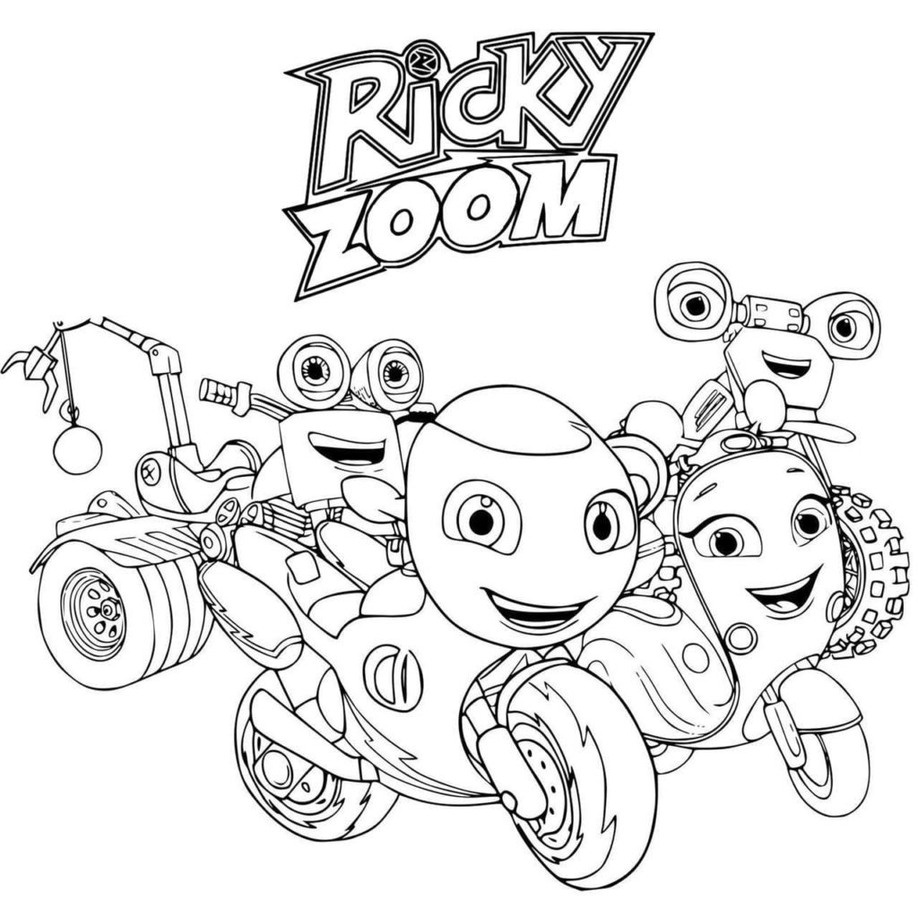 Ausmalbilder Ricky Zoom