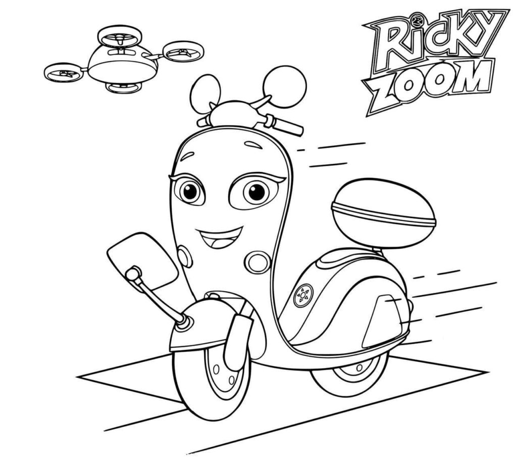 Coloriage Ricky Zoom