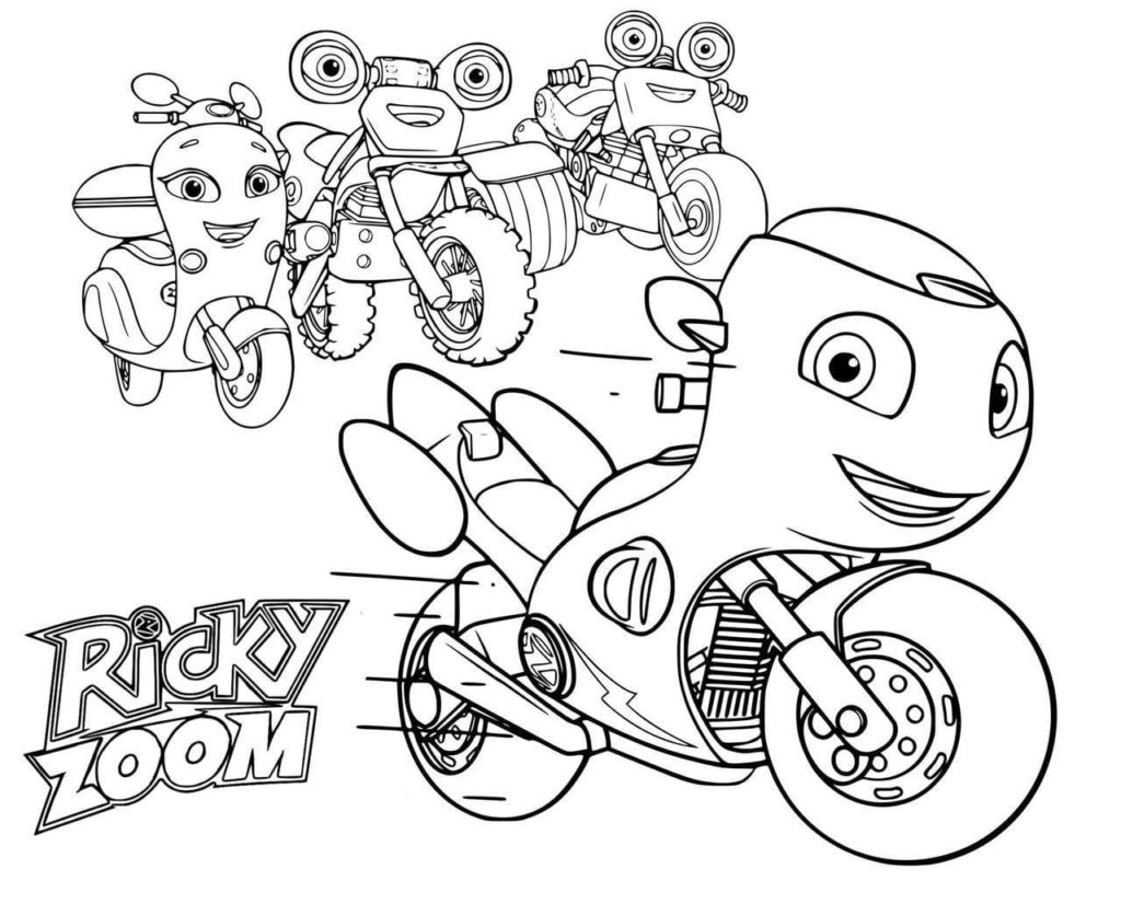 Desenhos de Ricky Zoom para colorir