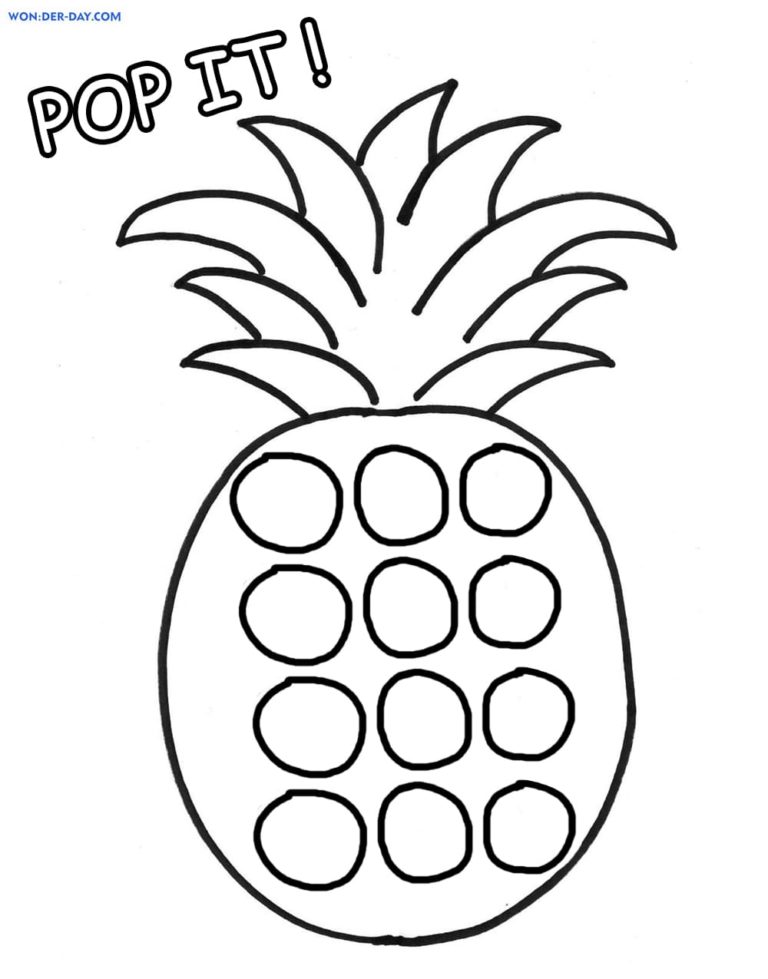 Simple Dimple and Pop It Coloring Pages Free coloring pages