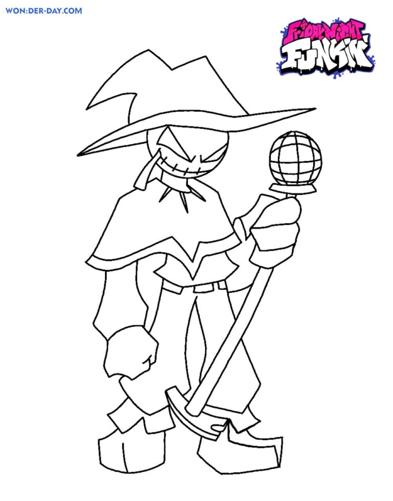 Coloriage Friday Night Funkin - Wonder-day.com