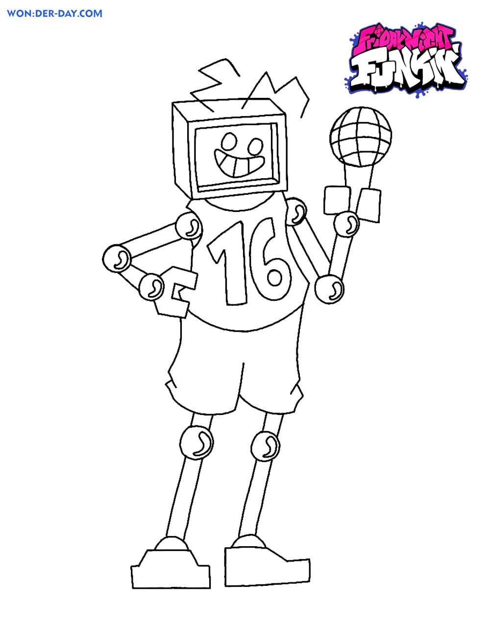 Friday Night Funkin Coloring Pages Printable Coloring Pages