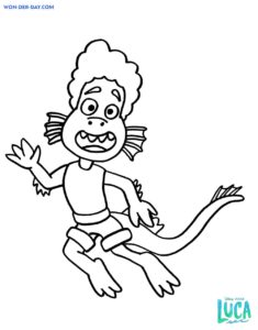 Luca Coloring Pages | 40 Free printable Coloring Pages