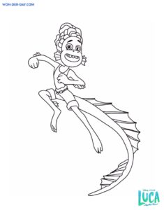 Luca Coloring Pages | 40 Free printable Coloring Pages