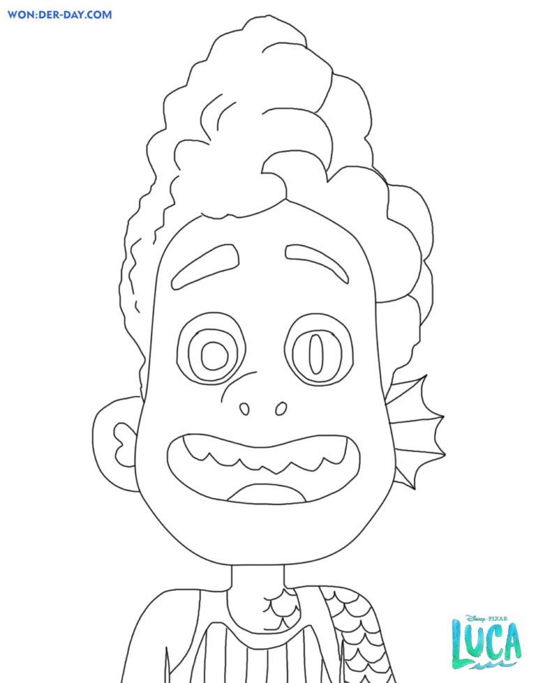 Luca Coloring Pages | 40 Free printable Coloring Pages