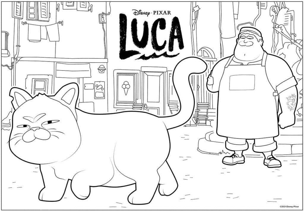 Desenhos de Luca para colorir