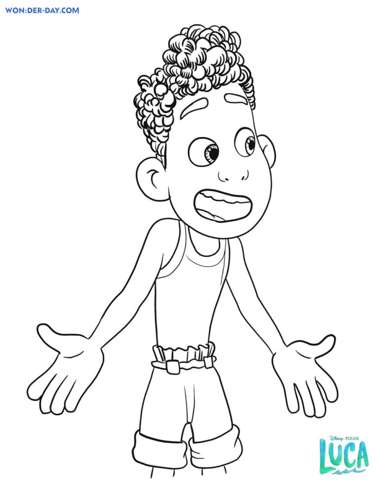 Luca Coloring Pages | 40 Free printable Coloring Pages