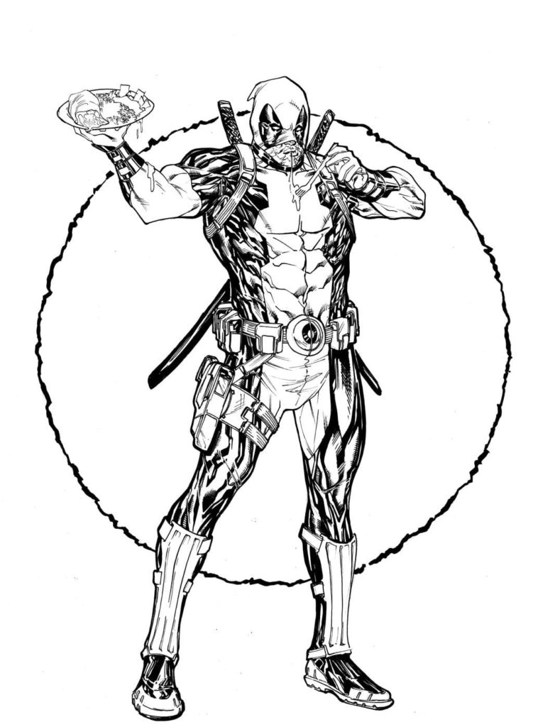 Deadpool Coloring Pages