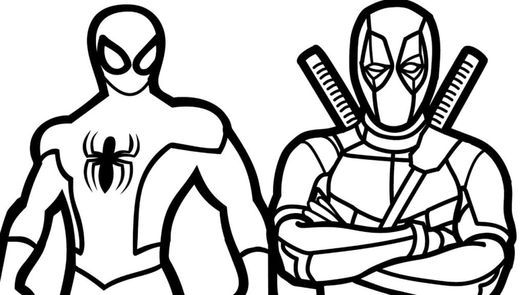 Disegni da Colorare di Deadpool