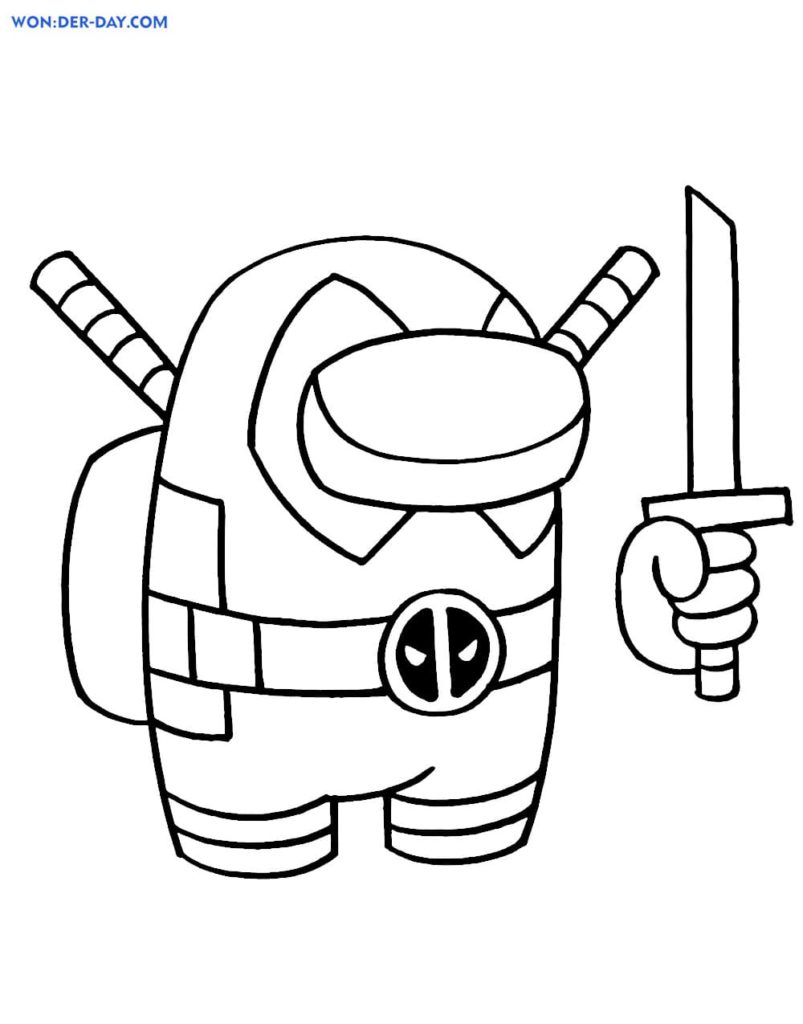 Deadpool Coloring Pages