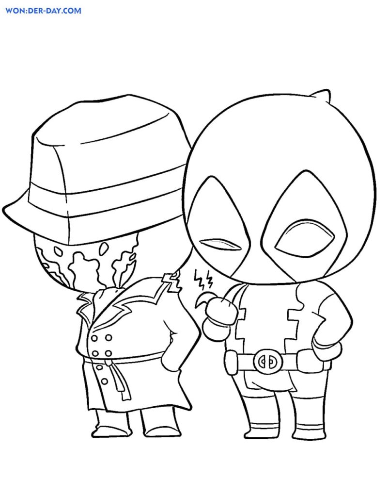 Deadpool Coloring Pages