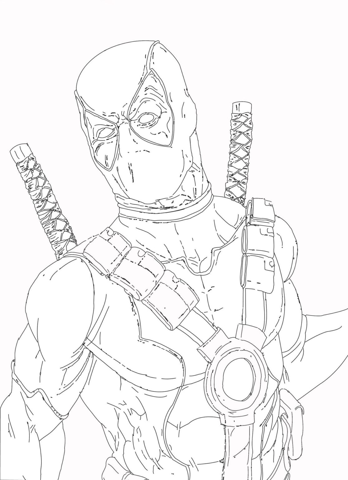 Deadpool Coloring Pages 90 Printable Coloring Pages 0969