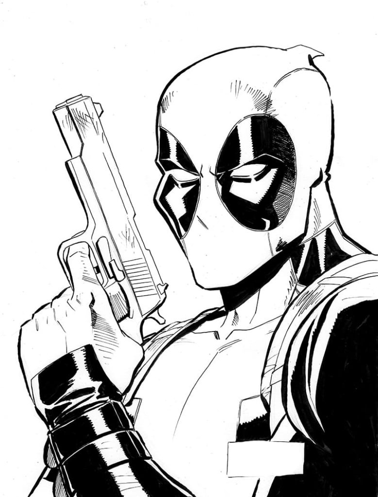 Deadpool Coloring Pages