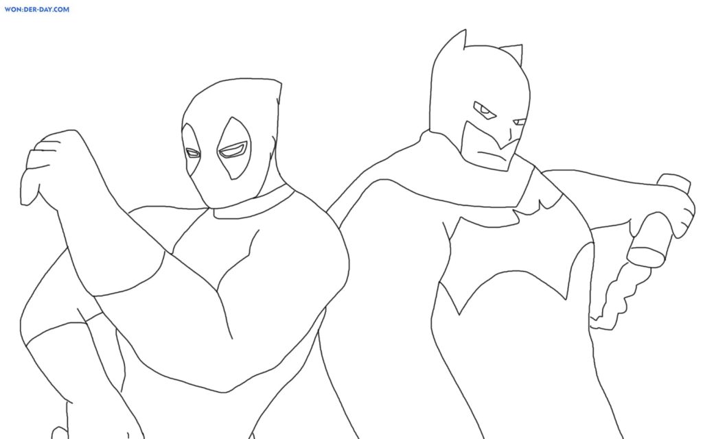 Dibujos de Deadpool para colorear