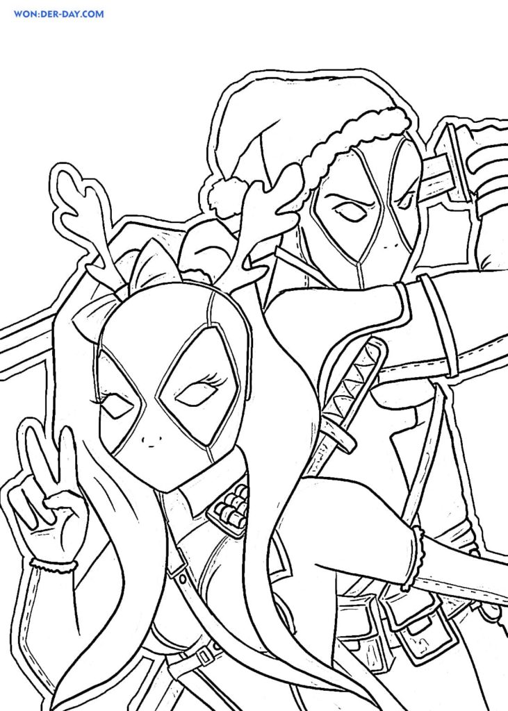 Deadpool Coloring Pages