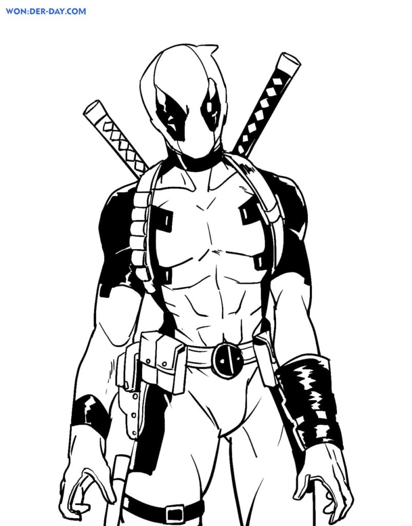 Dibujos de Deadpool para colorear