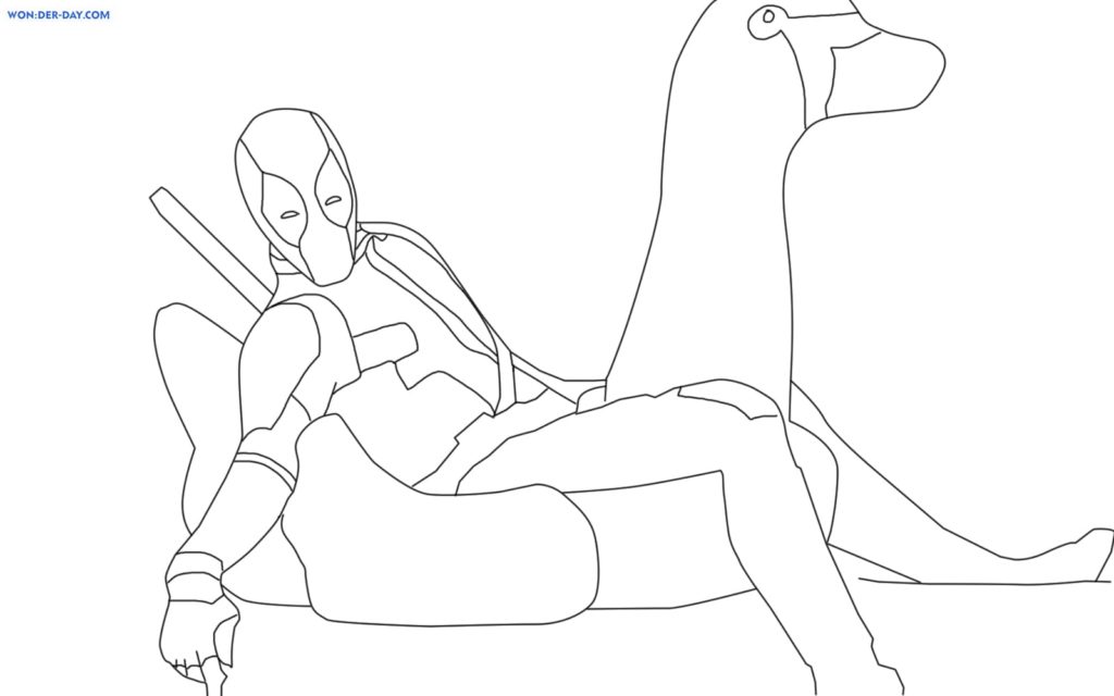 Dibujos de Deadpool para colorear