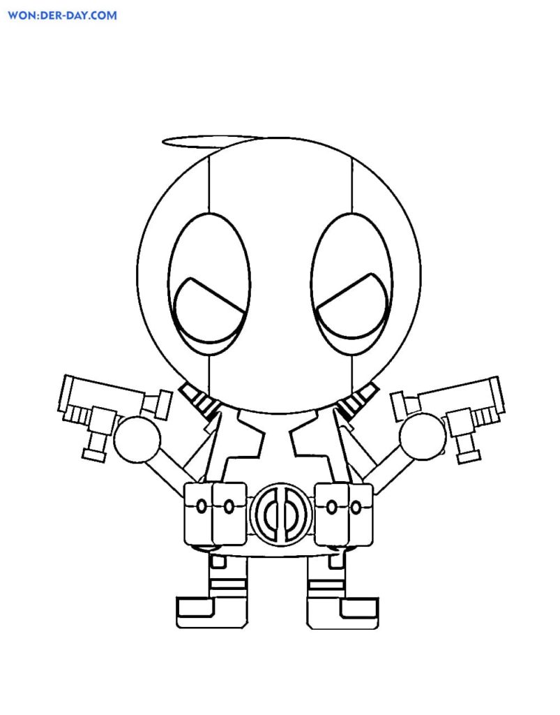 Disegni da Colorare di Deadpool