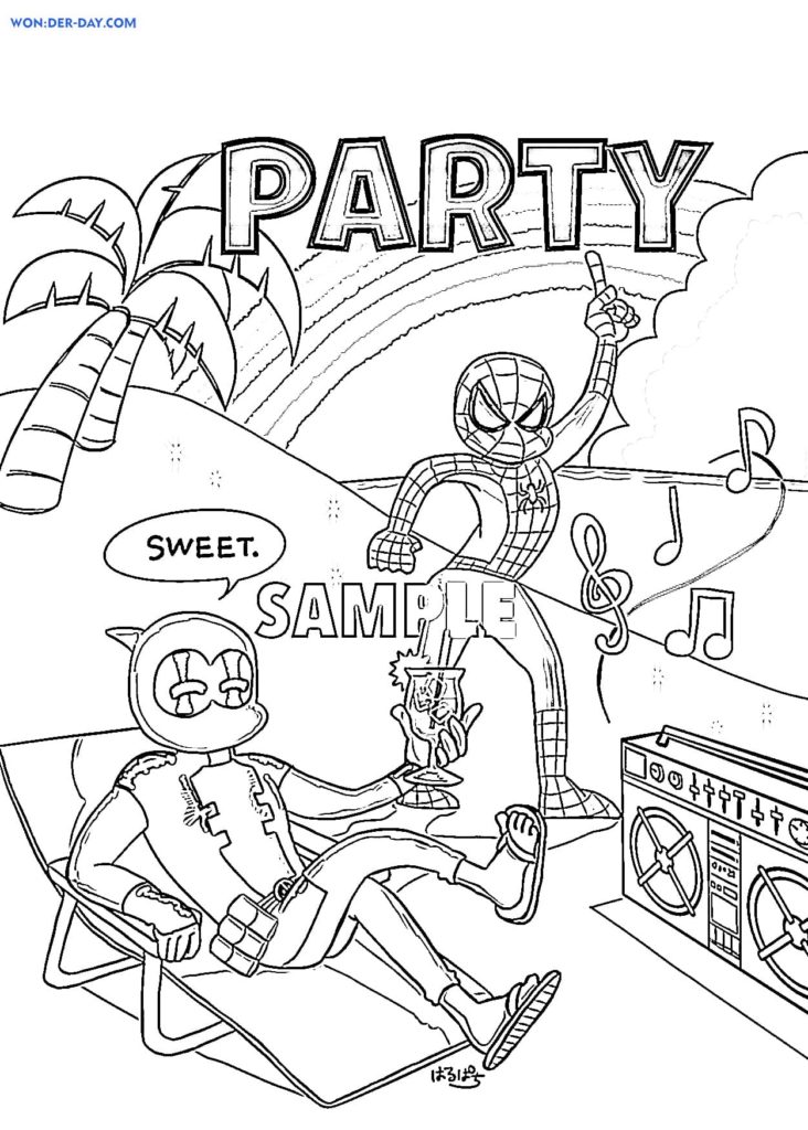 Deadpool Coloring Pages