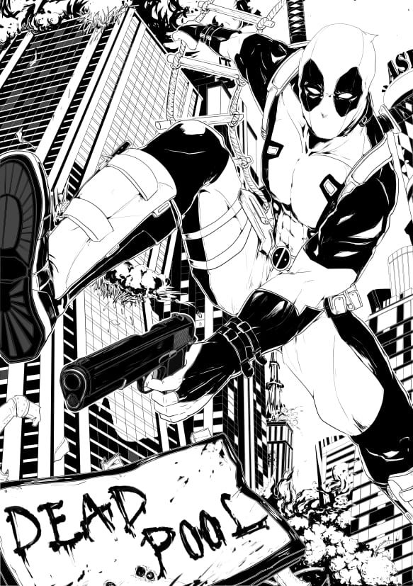 Deadpool Coloring Pages