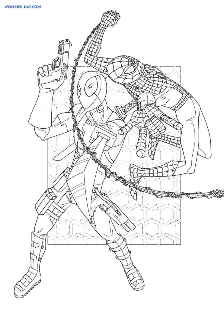 Deadpool Coloring Pages