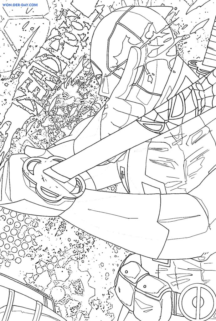 Deadpool Coloring Pages